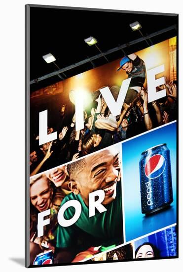 Advertising - Pepsi - Times square - Manhattan - New York City - United States-Philippe Hugonnard-Mounted Photographic Print