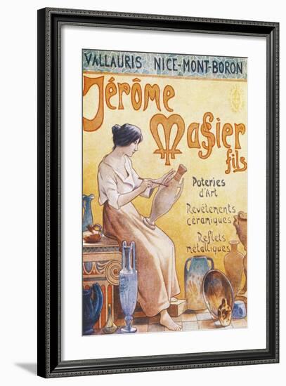 Advertising Postcard for Opening of Jmf Jerome Massier Fils Store in Mont-Baron-null-Framed Giclee Print