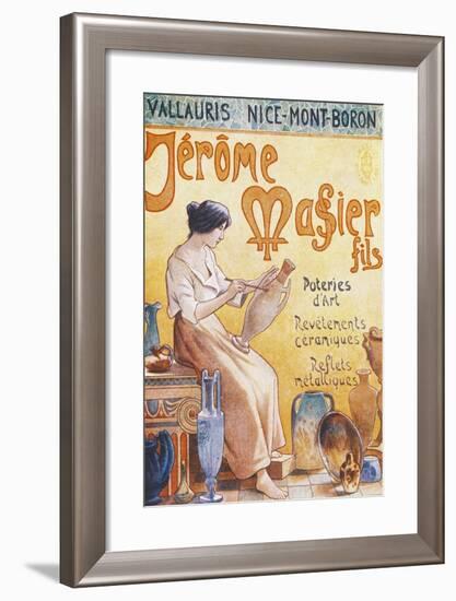 Advertising Postcard for Opening of Jmf Jerome Massier Fils Store in Mont-Baron-null-Framed Giclee Print