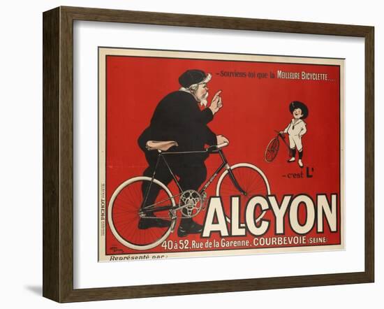 Advertising Poster for Alcyon Bicycles-null-Framed Giclee Print