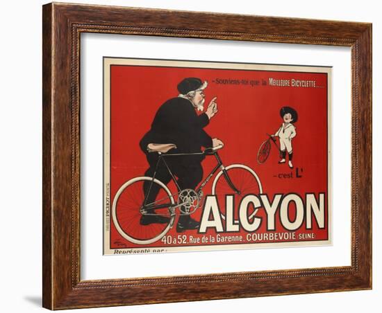 Advertising Poster for Alcyon Bicycles-null-Framed Giclee Print