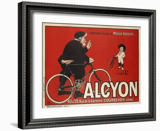 Advertising Poster for Alcyon Bicycles-null-Framed Giclee Print