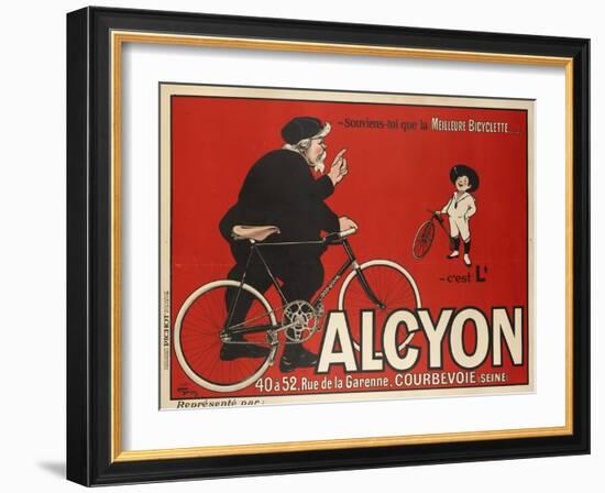 Advertising Poster for Alcyon Bicycles-null-Framed Giclee Print