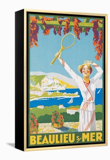 Advertising Poster for Beaulieu-Sur-Mer, 1925-Victor Charreton-Framed Premier Image Canvas