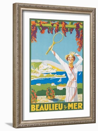 Advertising Poster for Beaulieu-Sur-Mer, 1925-Victor Charreton-Framed Giclee Print