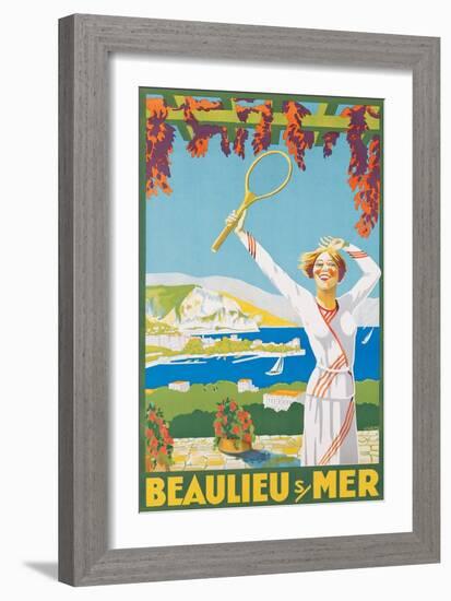 Advertising Poster for Beaulieu-Sur-Mer, 1925-Victor Charreton-Framed Giclee Print