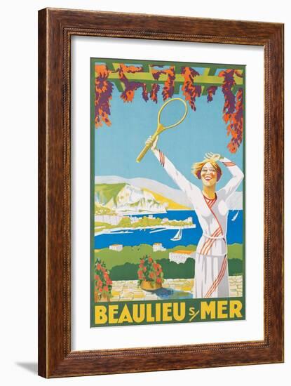 Advertising Poster for Beaulieu-Sur-Mer, 1925-Victor Charreton-Framed Giclee Print