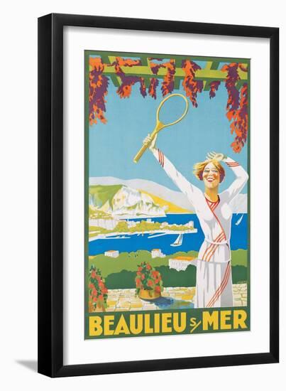 Advertising Poster for Beaulieu-Sur-Mer, 1925-Victor Charreton-Framed Giclee Print