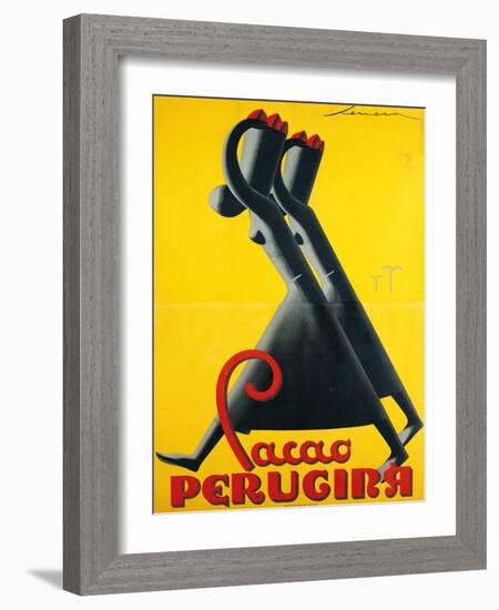 Advertising Poster for "Cacao Perugina"-null-Framed Giclee Print