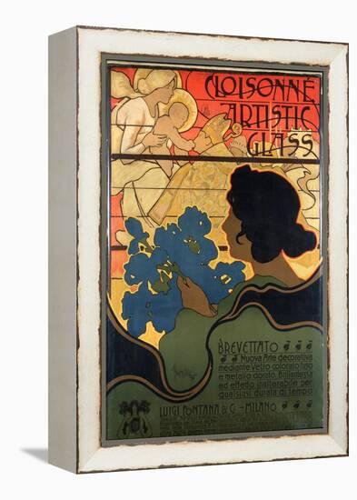 Advertising Poster for Cloisonne Glass, with a Nativity Scene, 1899-Adolfo Hohenstein-Framed Premier Image Canvas