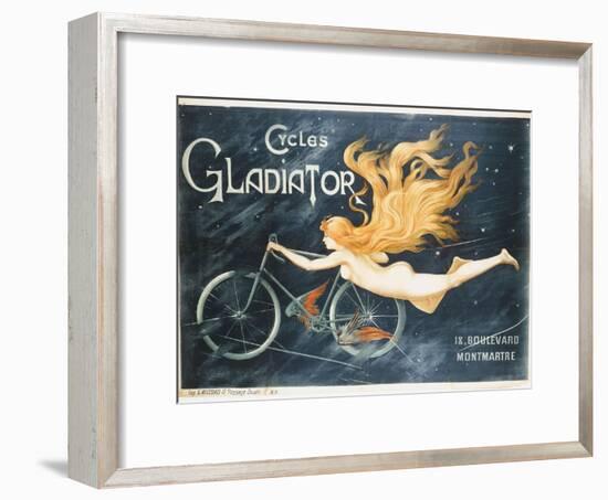 Advertising Poster for Gladiator Bicycles-null-Framed Giclee Print