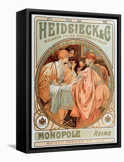 Advertising Poster for Heidsieck Champagne Company (Lithography, 1901)-Alphonse Marie Mucha-Framed Premier Image Canvas