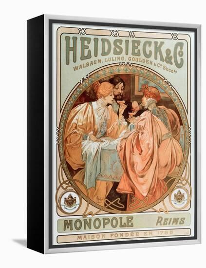 Advertising Poster for Heidsieck Champagne Company (Lithography, 1901)-Alphonse Marie Mucha-Framed Premier Image Canvas