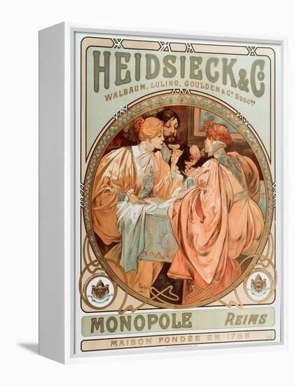 Advertising Poster for Heidsieck Champagne Company (Lithography, 1901)-Alphonse Marie Mucha-Framed Premier Image Canvas