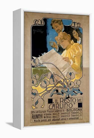 Advertising Poster for “Il Resto Del Carlino”, 1898-Adolfo Hohenstein-Framed Premier Image Canvas