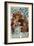 Advertising Poster for “” Les Bieres De La Meuse”” Illustrated by Alphonse Mucha (1860-1939) 1898 P-Alphonse Marie Mucha-Framed Giclee Print