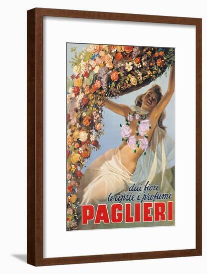 Advertising poster for Paglieri Perfume-Gino Boccasile-Framed Art Print