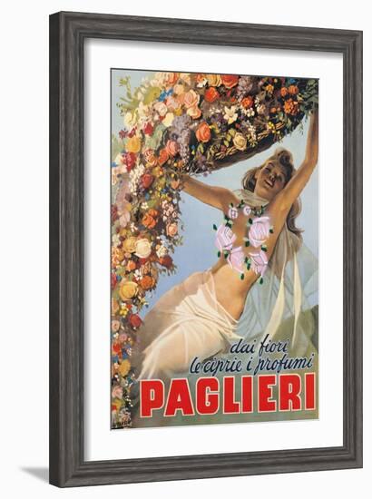 Advertising poster for Paglieri Perfume-Gino Boccasile-Framed Art Print