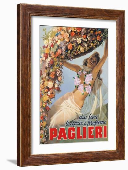 Advertising poster for Paglieri Perfume-Gino Boccasile-Framed Art Print