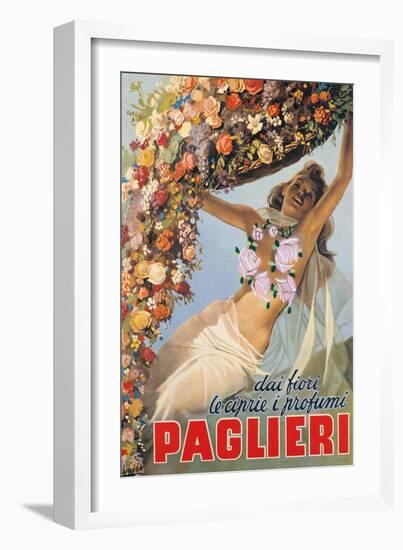 Advertising poster for Paglieri Perfume-Gino Boccasile-Framed Art Print