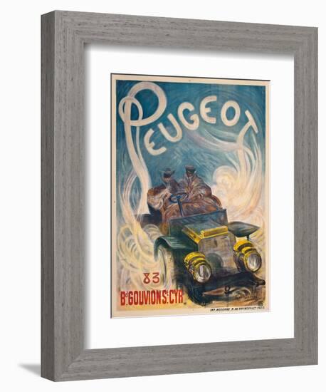 Advertising Poster for Peugeot, 1904-G. De Burggrill-Framed Giclee Print