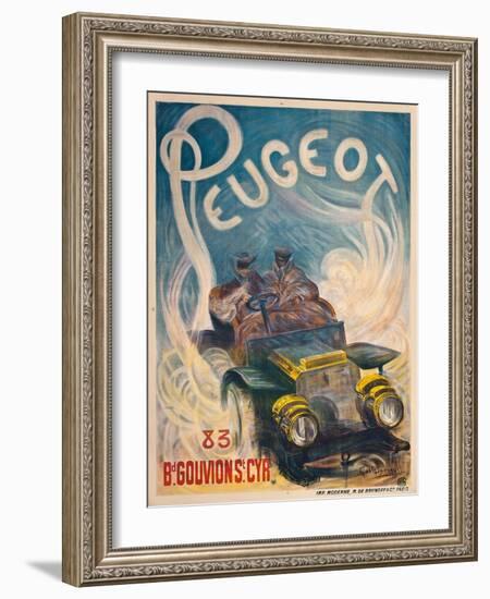 Advertising Poster for Peugeot, 1904-G. De Burggrill-Framed Giclee Print