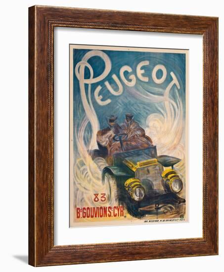 Advertising Poster for Peugeot, 1904-G. De Burggrill-Framed Giclee Print