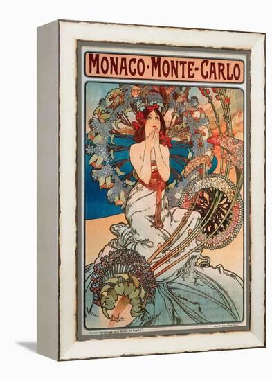 Advertising Poster for Railway Lines Monaco-Monte Carlo, 1897-Alphonse Marie Mucha-Framed Premier Image Canvas