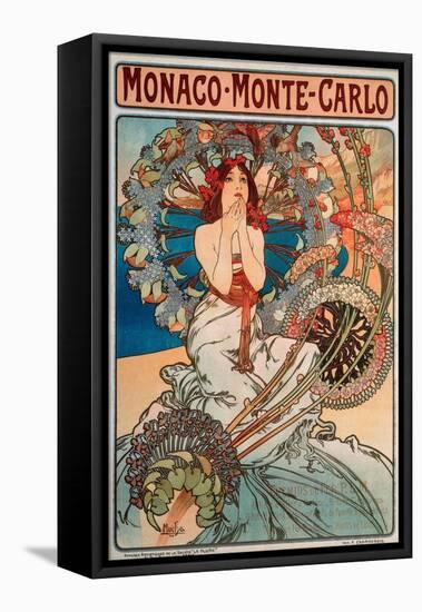 Advertising Poster for Railway Lines Monaco-Monte Carlo, 1897-Alphonse Marie Mucha-Framed Premier Image Canvas