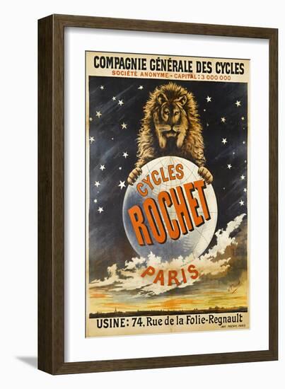 Advertising Poster for Rochet Bicycles-E. Clouet-Framed Giclee Print