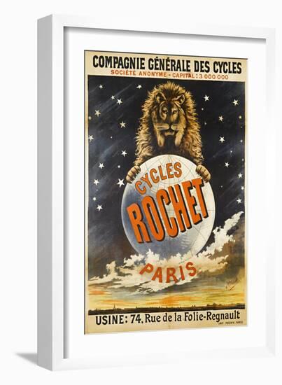 Advertising Poster for Rochet Bicycles-E. Clouet-Framed Giclee Print