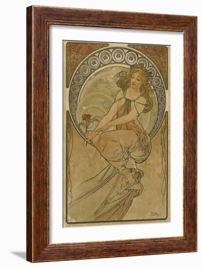 Advertising Poster for the Arts:Painting-Alphonse Mucha-Framed Giclee Print