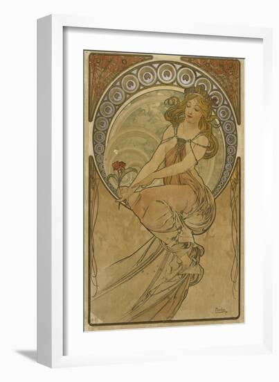 Advertising Poster for the Arts:Painting-Alphonse Mucha-Framed Giclee Print