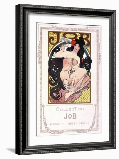 Advertising Poster for the Cigarette Paper Job-Alphonse Mucha-Framed Giclee Print