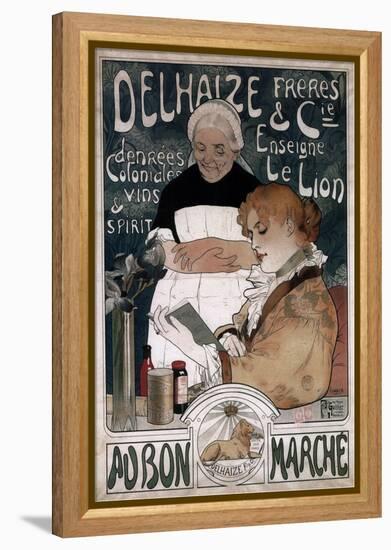 Advertising Poster for the Delhaize Frères and Cie Biscuits, 1900-Herman Richir-Framed Premier Image Canvas