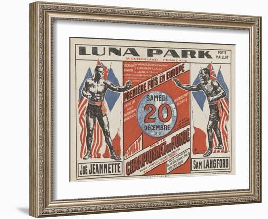 Advertising Poster for the Luna Park-G Delatre-Framed Giclee Print