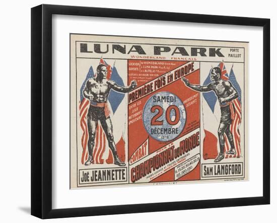 Advertising Poster for the Luna Park-G Delatre-Framed Giclee Print