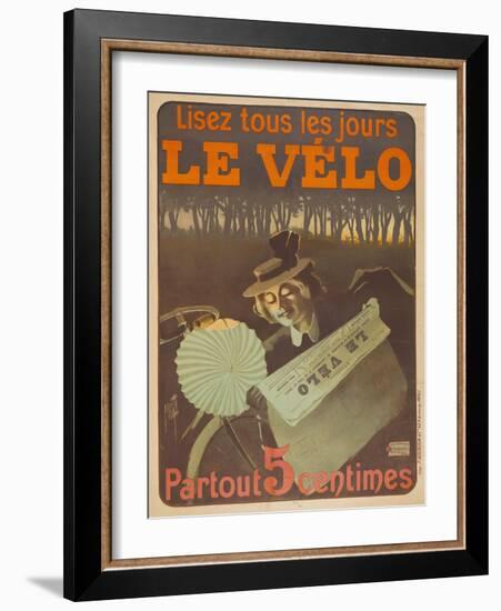 Advertising Poster for the Newspaper Le Velo, 1897-Misti-Mifliez-Framed Giclee Print