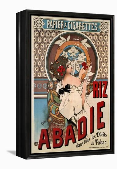 Advertising Poster for the Tissue Paper Abadie, 1898-Henri Gray-Framed Premier Image Canvas