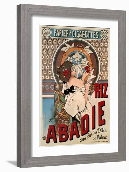 Advertising Poster for the Tissue Paper Abadie, 1898-Henri Gray-Framed Giclee Print