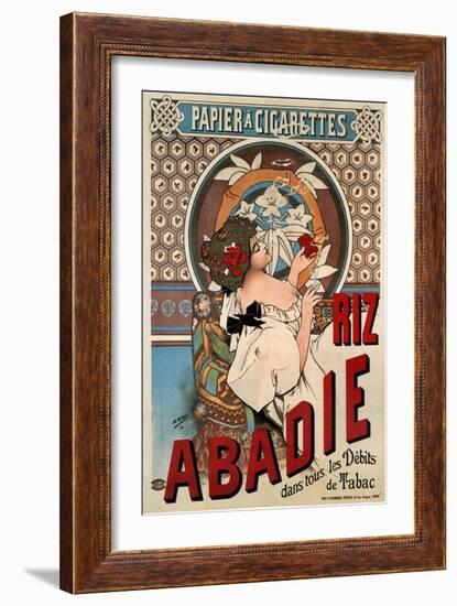 Advertising Poster for the Tissue Paper Abadie, 1898-Henri Gray-Framed Giclee Print