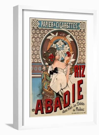 Advertising Poster for the Tissue Paper Abadie, 1898-Henri Gray-Framed Giclee Print