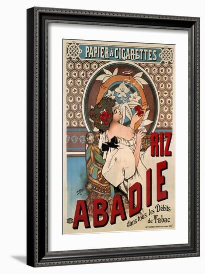 Advertising Poster for the Tissue Paper Abadie, 1898-Henri Gray-Framed Giclee Print