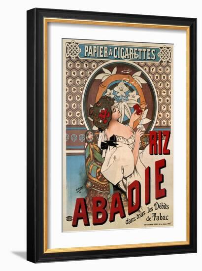 Advertising Poster for the Tissue Paper Abadie, 1898-Henri Gray-Framed Giclee Print