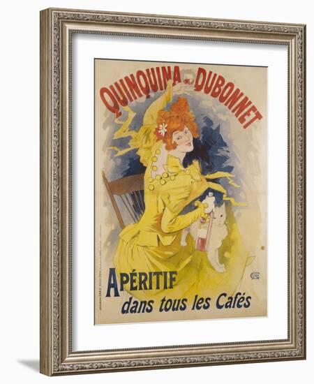 Advertising Poster, Quinquina Dubonnet-Jules Chéret-Framed Giclee Print