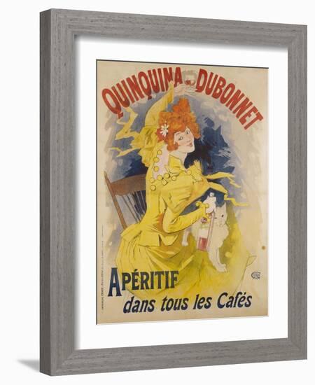 Advertising Poster, Quinquina Dubonnet-Jules Chéret-Framed Giclee Print