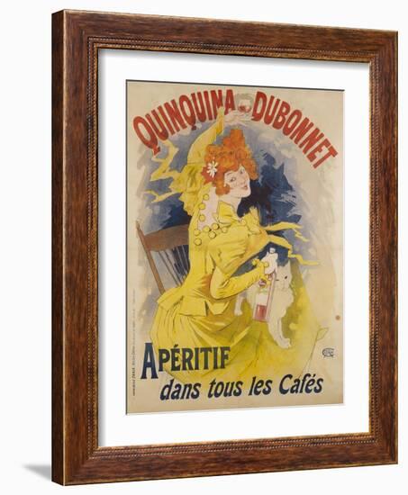 Advertising Poster, Quinquina Dubonnet-Jules Chéret-Framed Giclee Print