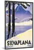 Advertising poster Silvaplana, Switzerland-Johannes Handschin-Mounted Art Print