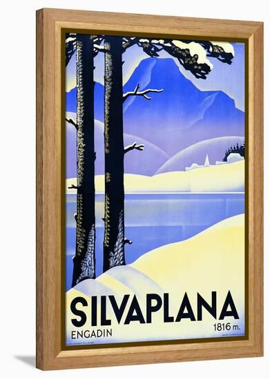 Advertising Poster Silvaplana-Ludwig Hohlwein-Framed Premier Image Canvas