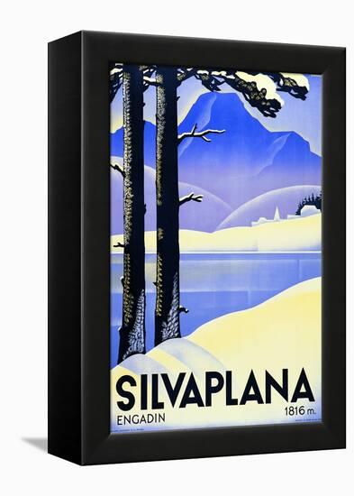 Advertising Poster Silvaplana-Ludwig Hohlwein-Framed Premier Image Canvas